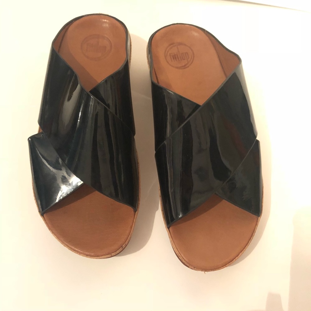 Fitflop Black Patent Leather